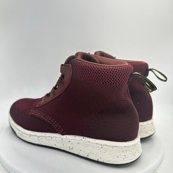 Dr. Martens Telkes Knit Women Size 8 Ankle Sneaker Boot Burgundy Maroon - Picture 7 of 13